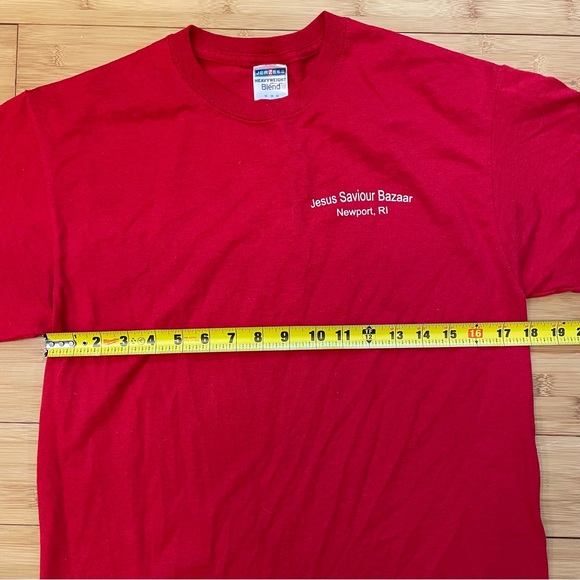 Got Chourico? Kitschy t-shirt from church bazaar in Newport, RI. Size M, 50/50. - Picture 7 of 7